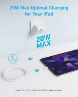 تصویر   شارژر انکر مدل B2348G21 همراه با کابل ۲۰ وات